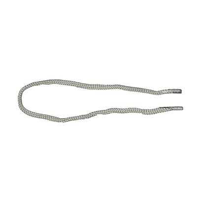 Шнур с наконечниками "крючок-прозрачный" для пакетов, Белый, 4 мм, 100 шт